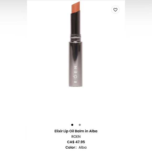 NEW! ROEN Elixir Lip Oil Balm nourishing tinted hybrid oil-balm in nude Alba - Picture 2 of 5